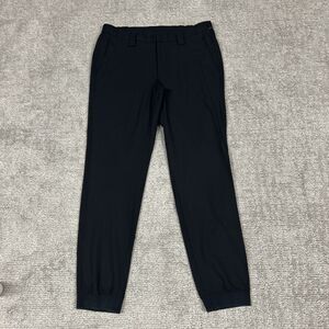 Kit And Ace Pants Mens 34 Black Wool Cashmere Silk Stretch Joggers Pockets